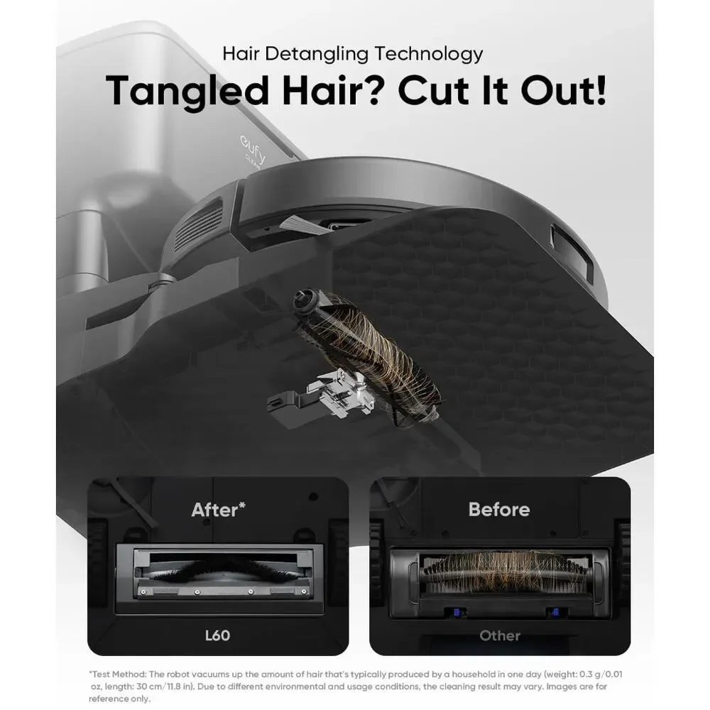 eufy L60 Robot Vacuum Cleaner Self Empty Station Hair Detangling Tech 5000Pa NEW - Picture 5 of 6